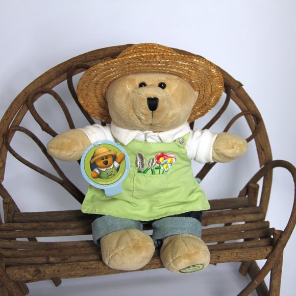 2006 Starbucks Bearista Bear on Boyds Twig Bench